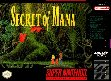 Secret of Mana (USA) box cover front